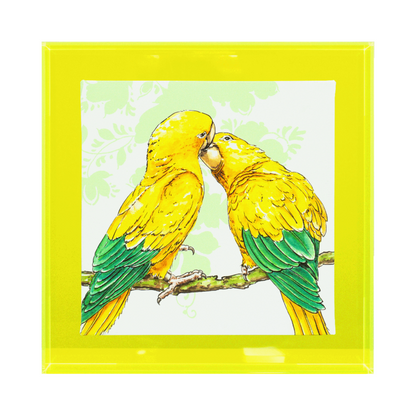 Birds of paradise 'Gele papegaaien'