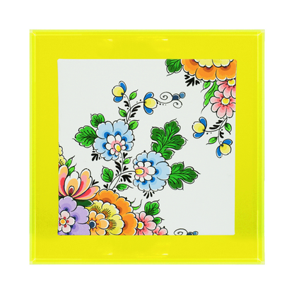 Delftsblauwe bloemen in kleur - 3