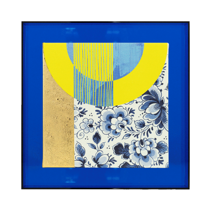 Modern delfts blauw 'geel'