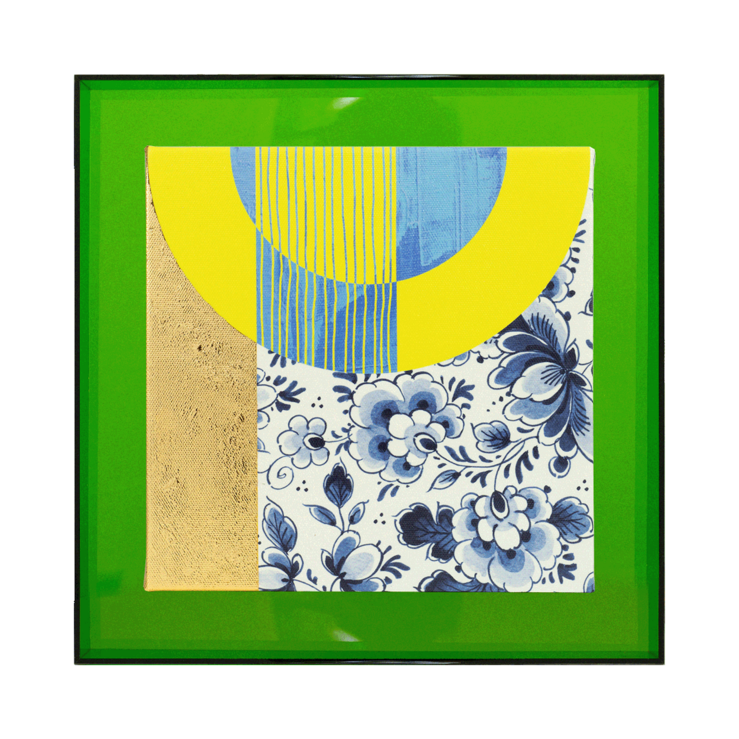 Modern delfts blauw 'geel'